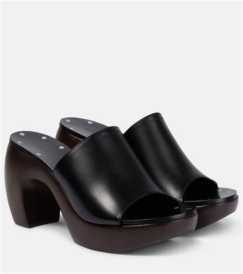 givenchy smooth leather clogs|Leather Givenchy Mules & Clogs for Women .